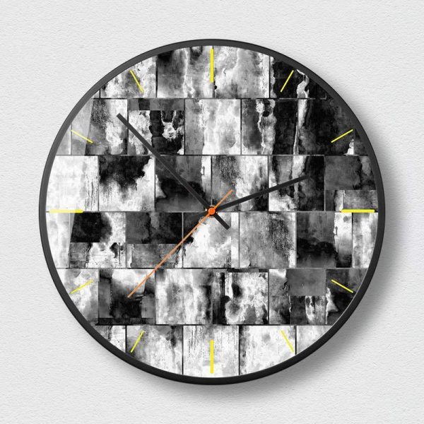 ⁦Abstract Art Wall Clock Creative Fashion Decoration Clock Wall Clock For Bedroom And Living Room Wall Clock⁩ - الصورة ⁦2⁩