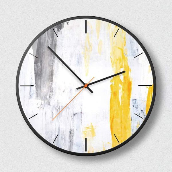 ⁦Abstract Art Wall Clock Creative Fashion Decoration Clock Wall Clock For Bedroom And Living Room Wall Clock⁩ - الصورة ⁦6⁩