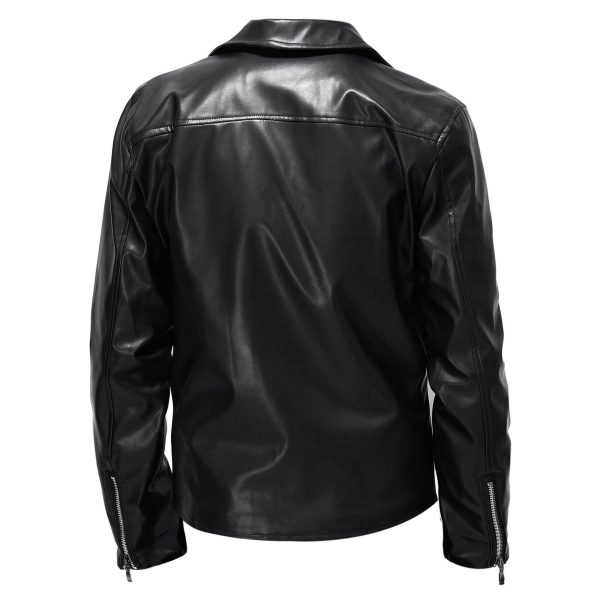 ⁦Men's Leather Clothing Trend Spring And Autumn New Leather Jackets⁩ - الصورة ⁦4⁩