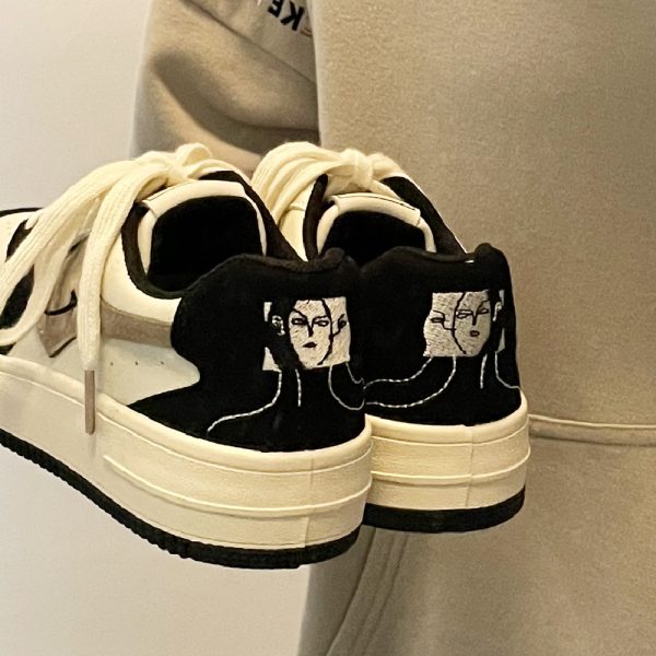 ⁦Vintage Embroidered Small White Shoes⁩ - الصورة ⁦3⁩