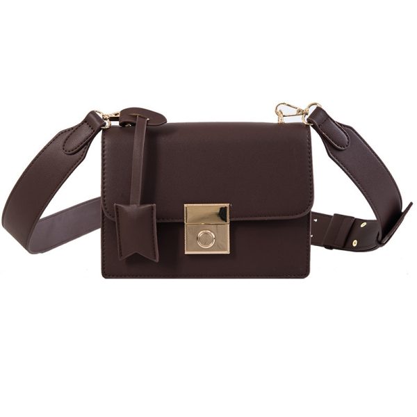 ⁦Women's lock shoulder bag⁩ - الصورة ⁦4⁩