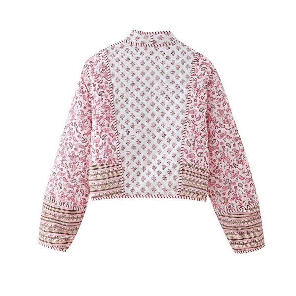 ⁦Women's Clothing Street Fashion Personality Double-sided Quilted Jacket⁩ - الصورة ⁦4⁩