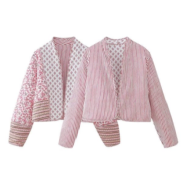 ⁦Women's Clothing Street Fashion Personality Double-sided Quilted Jacket⁩ - الصورة ⁦5⁩