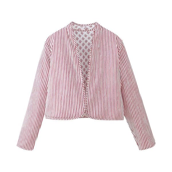 ⁦Women's Clothing Street Fashion Personality Double-sided Quilted Jacket⁩ - الصورة ⁦6⁩