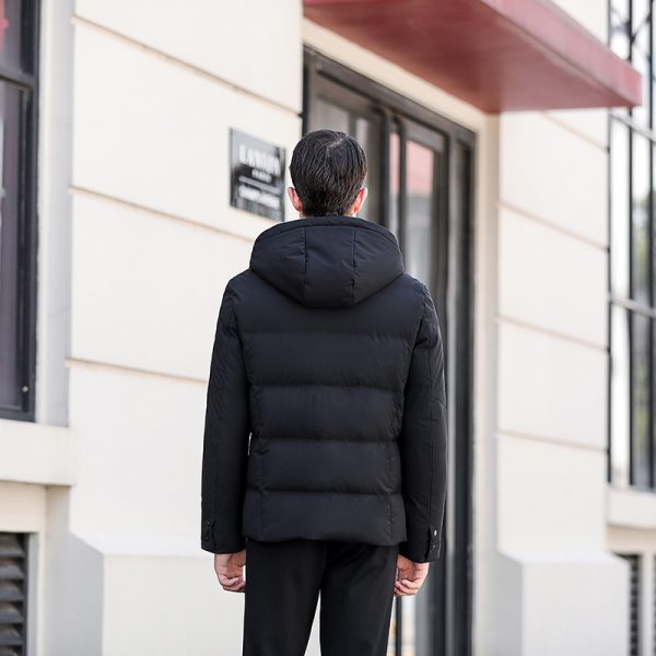 ⁦Warm and loose plus size men's down jacket⁩ - الصورة ⁦3⁩