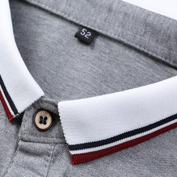 ⁦Lapel short sleeve T-shirt men⁩ - الصورة ⁦2⁩