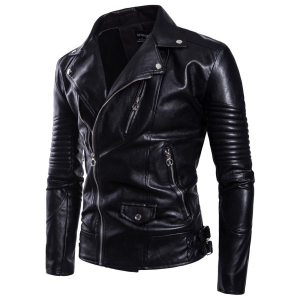 ⁦Men's leather jackets⁩ - الصورة ⁦3⁩