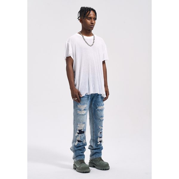 ⁦Vintage Loose Casual Jeans For Men⁩ - الصورة ⁦3⁩