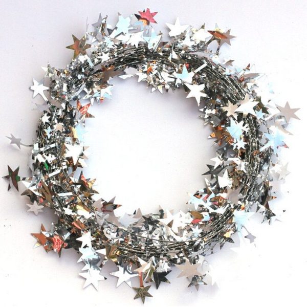 ⁦1PCS Christmas Tree Hanging Star Pine Garland Christmas Decoration Ornament new year 5m Wholesale christmas decorations for home⁩ - الصورة ⁦8⁩
