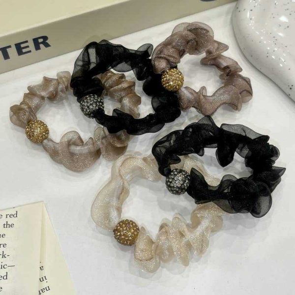 ⁦Women's Fashion Mesh Pleated Hair Accessories⁩ - الصورة ⁦3⁩