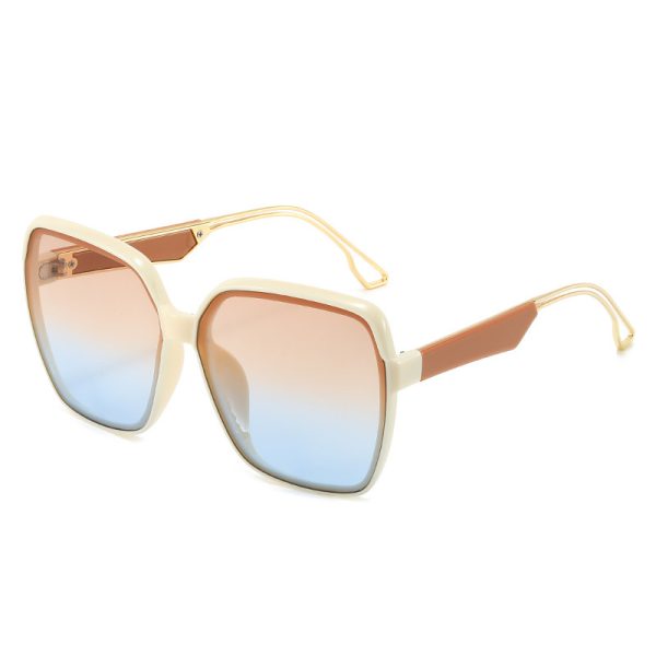 ⁦Sun Glasses Square Gradient Color Women's Sunglasses Fashion Outdoor UV-proof⁩ - الصورة ⁦10⁩