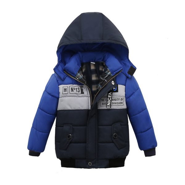 ⁦Small And Medium-Sized Boys Cotton-Padded Jackets⁩ - الصورة ⁦4⁩