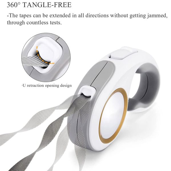 ⁦Automatic Explore Retractable Dog Leash Pet Traction Rope 5M Dog Retractable Traction Rope Dog Leash Cat Puppy Harness Belt Automatic Flexible Small Medium Dogs Pet Products⁩ - الصورة ⁦5⁩