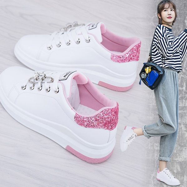 ⁦All-match basic white shoes⁩ - الصورة ⁦2⁩