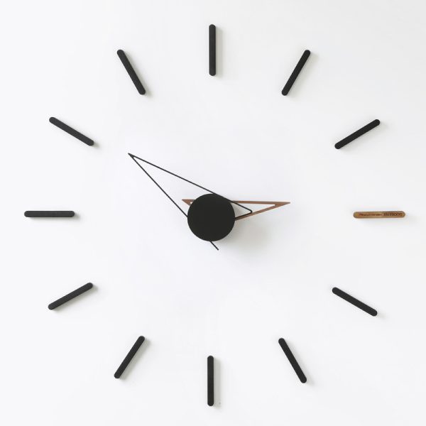⁦Wozoom House Quasi Background Wall Decoration Clock Wall Clock Living Room Nordic Light Luxury Clock Wall Hanging Creative Modern Style⁩ - الصورة ⁦5⁩