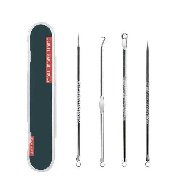 Acne Needle 4 Piece Set Stainless Steel Acne Needle Beauty