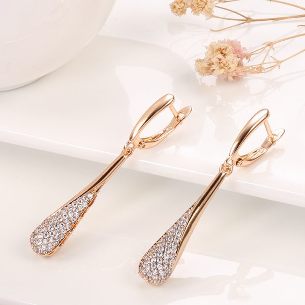 Zircon Earrings Pendant Female Crystal Ear Accessories