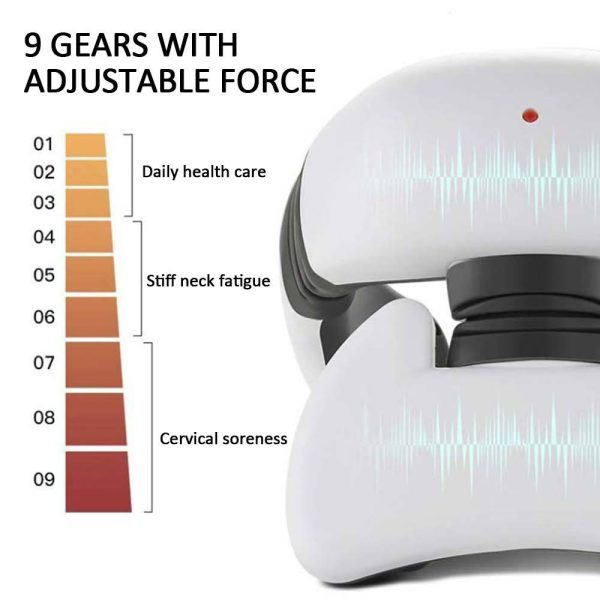 ⁦Smart Electric Pulse Back and Neck Massage 4 Heads Pain Relief Tool Health Care Relaxation Cervical Vertebra Physiotherapy⁩ - الصورة ⁦3⁩