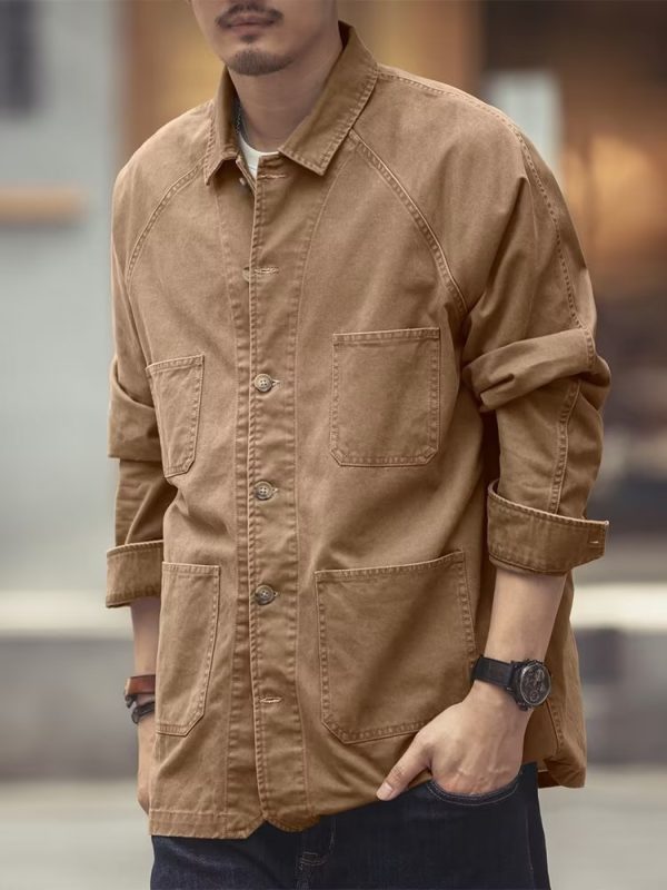 ⁦Versatile Casual Denim Jacket For Men⁩ - الصورة ⁦5⁩