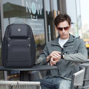 Business Casual Large Capacity Scalable Business Trip Travel Laptop Bag Backpack Men