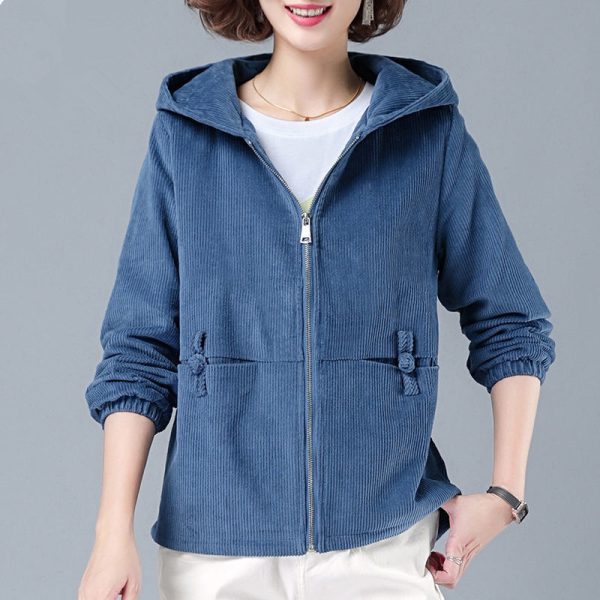 ⁦Autumn And Winter New Corduroy Women's Jacket Popular Leisure All-matching⁩ - الصورة ⁦7⁩