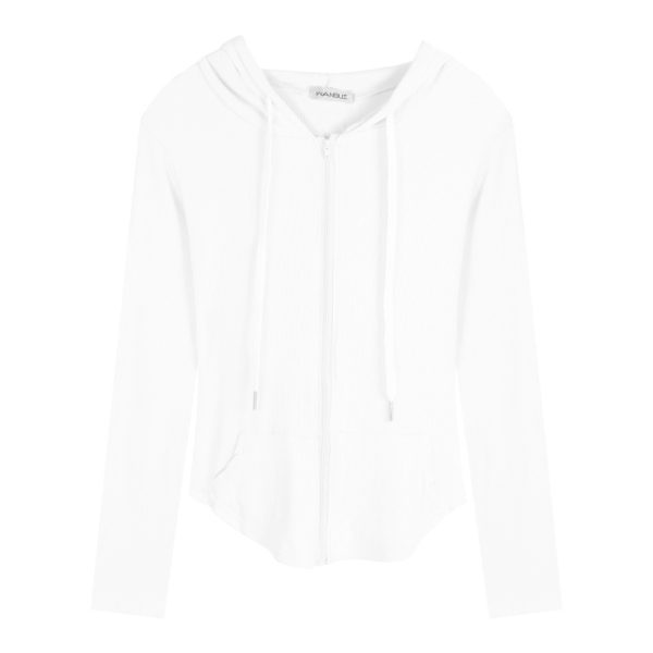 ⁦Women's Drawstring Hooded Thin Sun Protection Clothing Coat⁩ - الصورة ⁦5⁩
