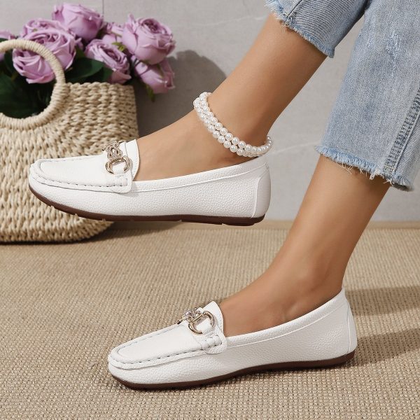 ⁦Women's Chain Slip-on Lofter Casual Outdoor Flat Shoes⁩ - الصورة ⁦6⁩