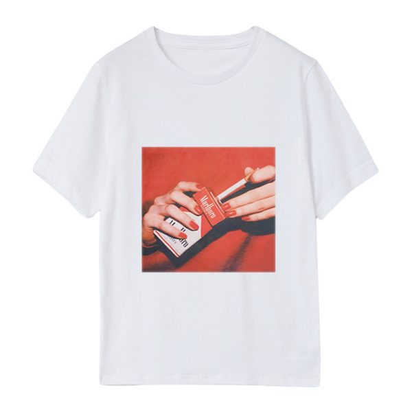 ⁦Yoga pants wholesale summer blouse sets of women's new loose cartoon finger print short-sleeved t-shirt a generation⁩ - الصورة ⁦2⁩