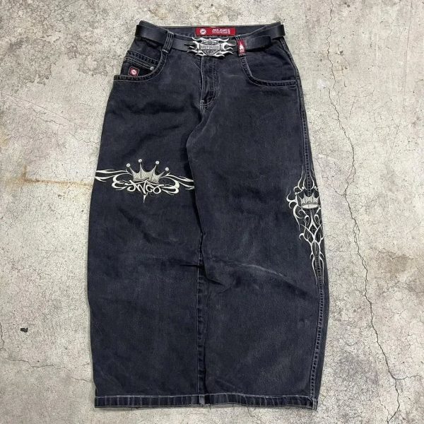 ⁦Straight And Loose Printed Jeans For Men⁩ - الصورة ⁦2⁩