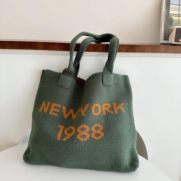 ⁦Women's Stylish Simple And Versatile Large Capacity Shoulder Tote⁩ - الصورة ⁦9⁩