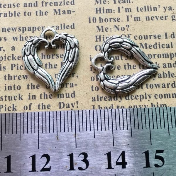 ⁦Alloy Heart Antique Silver Ornaments Accessories⁩ - الصورة ⁦2⁩