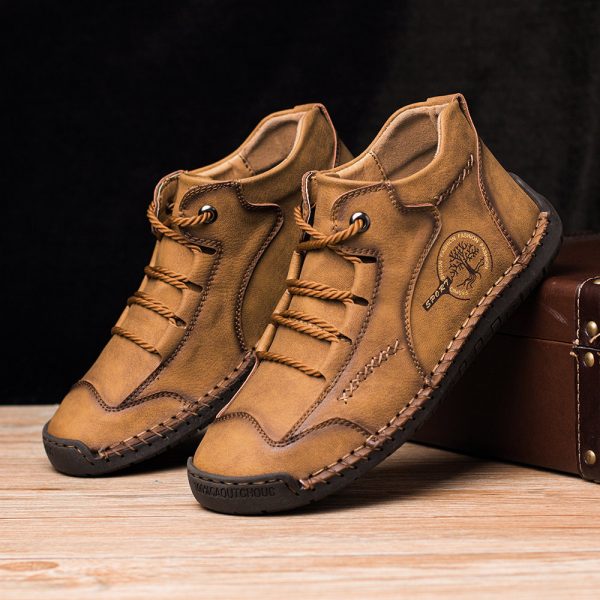 ⁦Vintage hand-stitched leather shoes⁩ - الصورة ⁦4⁩