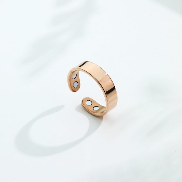 ⁦Anti Snoring Ring Stopper Sleeping Breath Aid Acupressure Treatment Stop Snore Health Care Magnetic Therapy Finger Ring Healthy Jewelry⁩ - الصورة ⁦8⁩