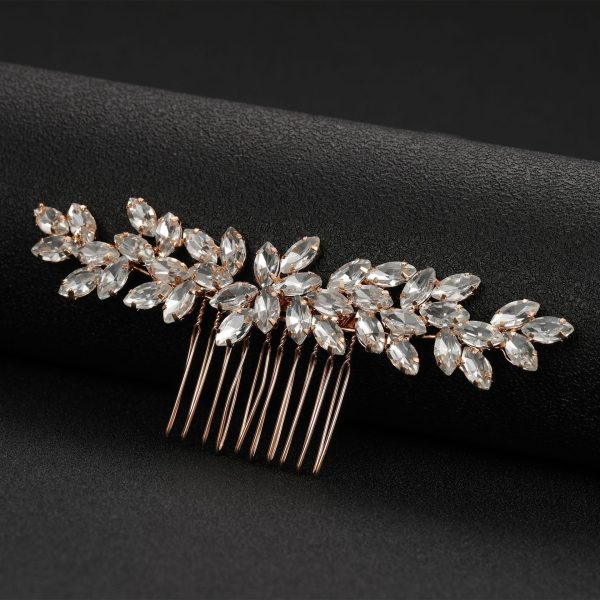 ⁦Bridal Wedding Scratch Diamond Headdress Hair Accessories⁩ - الصورة ⁦3⁩