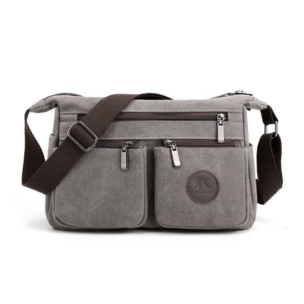 ⁦Women's Large Capacity Postman Retro Casual Canvas Shoulder Bag⁩ - الصورة ⁦6⁩