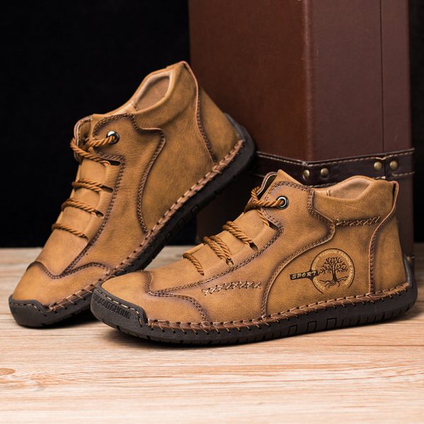 ⁦Vintage hand-stitched leather shoes⁩ - الصورة ⁦3⁩