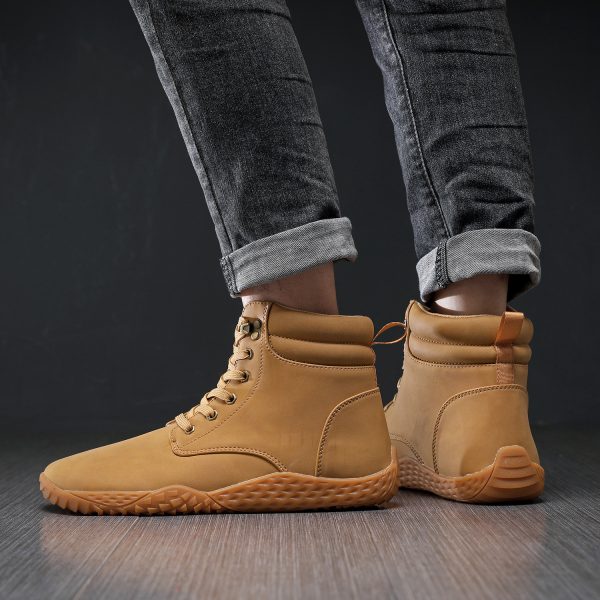⁦Autumn Fashion High-top Casual Sports Skate Shoes Trendy All-matching Men⁩ - الصورة ⁦4⁩