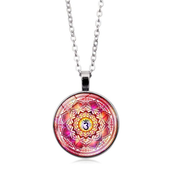 ⁦Accessories Yoga Mandala Time Gem Necklace⁩ - الصورة ⁦3⁩