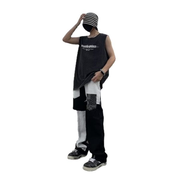 ⁦American Style Hip Hop Street Hiphop Jeans Men⁩ - الصورة ⁦10⁩