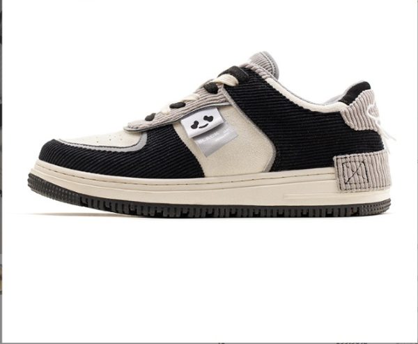 ⁦Anda Sneakers Men's Autumn Niche Embroidery Tassel Black And White Sports Casual Shoes⁩ - الصورة ⁦2⁩