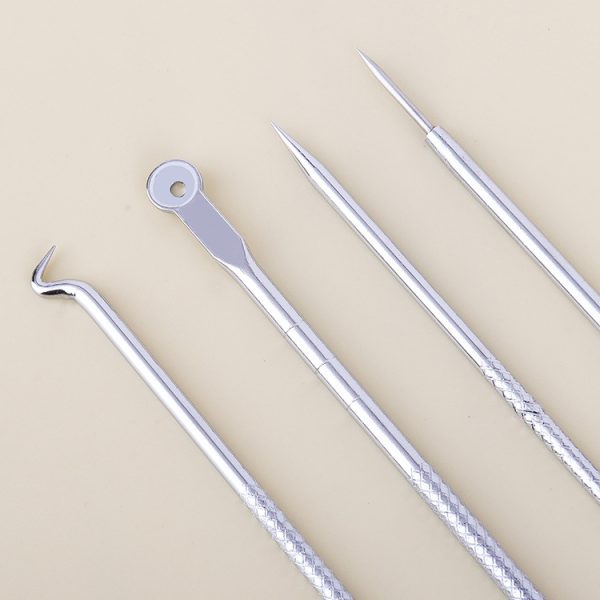 ⁦Acne Needle 4 Piece Set Stainless Steel Acne Needle Beauty⁩ - الصورة ⁦5⁩