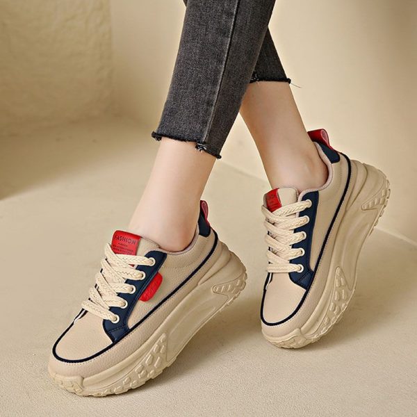 ⁦Women's Shoes All-match Height Increasing Casual Sneaker⁩ - الصورة ⁦3⁩
