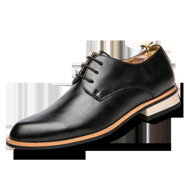 ⁦Breathable Casual Men's Leather Shoes⁩ - الصورة ⁦2⁩