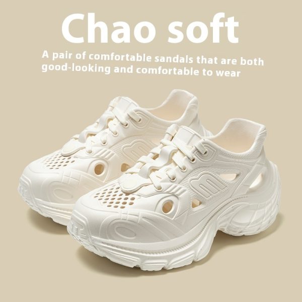 ⁦Women's Hole Casual Shoes Sneaker Outdoor Sandals⁩ - الصورة ⁦3⁩