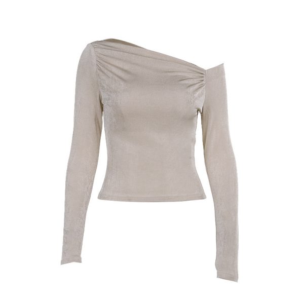 ⁦Autumn Women's Off-shoulder Long-sleeved Top⁩ - الصورة ⁦5⁩
