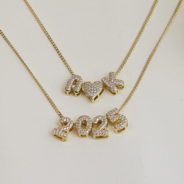 ⁦Brass 18K Zircon Diy Accessories Year Pendant⁩ - الصورة ⁦2⁩
