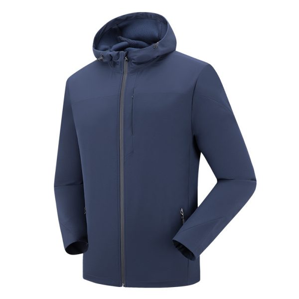 ⁦Men's movement in the spring and autumn season, men's single layer elastic mountaineering jackets, waterproof, windproof, breathable and caprant riding clothes⁩ - الصورة ⁦7⁩