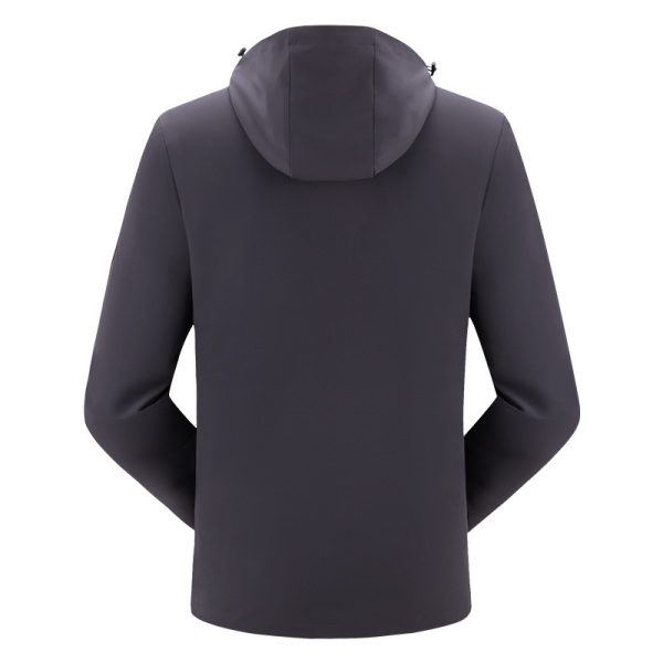 ⁦Men's movement in the spring and autumn season, men's single layer elastic mountaineering jackets, waterproof, windproof, breathable and caprant riding clothes⁩ - الصورة ⁦2⁩