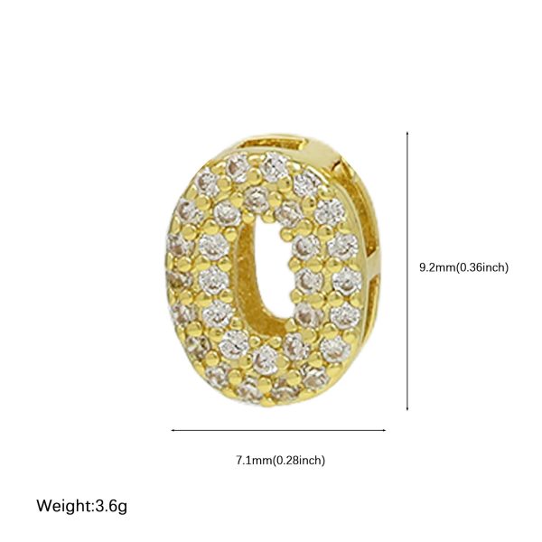 ⁦Brass 18K Zircon Diy Accessories Year Pendant⁩ - الصورة ⁦5⁩