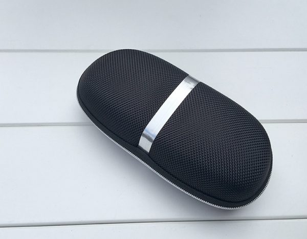 ⁦Black Eyewear Cases Sunglasses Case For Women Glasses Box With Lanyard Zipper Glasses Case Hard For Men Glasses Cloth Bag⁩ - الصورة ⁦2⁩